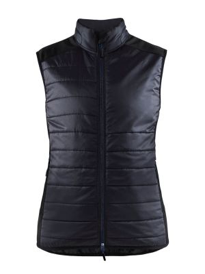 38642030 Women's Work Vest Warm Lined Dark Navy 9986 Blåkläder 71workx front