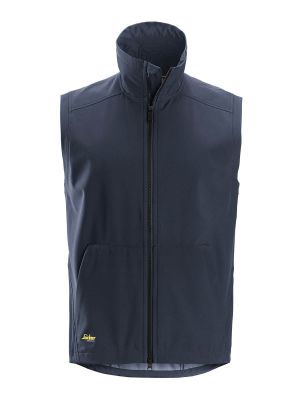 4505 Work Vest Windproof Softshell Navy 9500 Snickers 71workx front