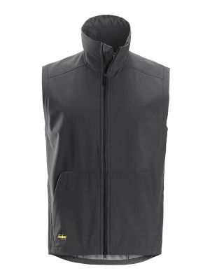 4505 Work Vest Windproof Softshell Steel Grey 5800 Snickers 71workx front