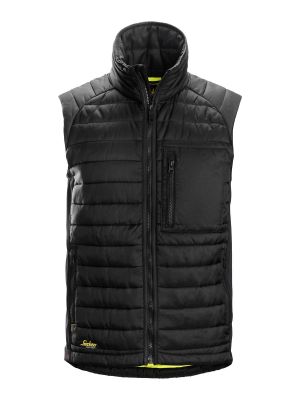 4512 Work Vest 37.5 Insulated Black 0404 Snickers 71workx front