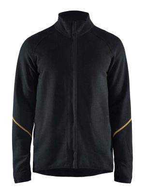 47931077 Work Jacket Wool Flame Retardant Black 9900 Blåkläder 71workx front