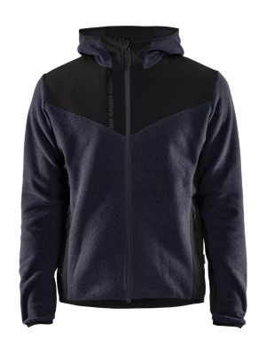 5940-2536 Work Jacket Softshell Knitted 8699 Navy/Black Blåkläder 71Workx Front