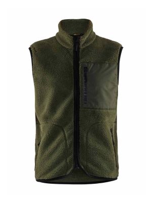 Blåkläder Work Vest Pilé 3820 Autumn Green 4109 71workx Front
