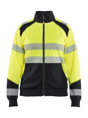 Blåkläder Work Vest High Vis Women 3508 High Vis Yellow Black 3399 71workx Front