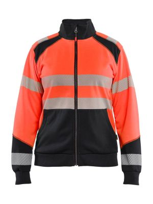 Blåkläder Work Vest High Vis Women 3508 High Vis Red Black 5599 71workx Front