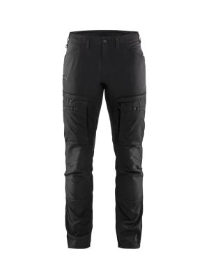 Blåkläder 1456 Service Work Trousers Stretch 71workx Black Dark Gray 9998 front