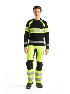 Blåkläder 1585 High Vis Work Trouser Stretch