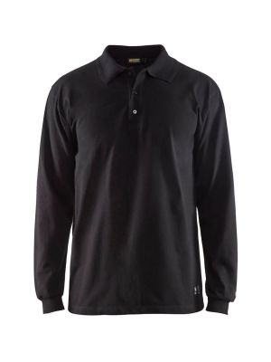 Blåkläder 3374 Work Polo Long Sleeve Flame Retardant 33741741 9900 71workx Front