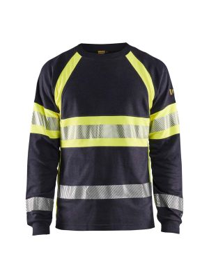 Blåkläder 3484 Work T-shirt Long Sleeve Flame Retardant 34841761 8933 71workx Front