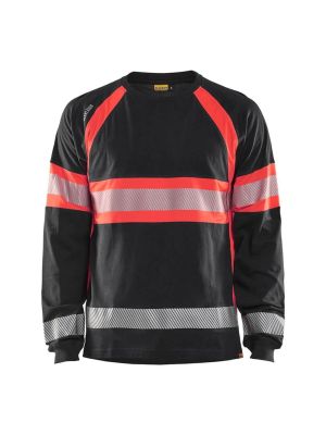 Blåkläder 3510 High Vis Work T-shirt Long Sleeve 35101030 9955 71workx Front