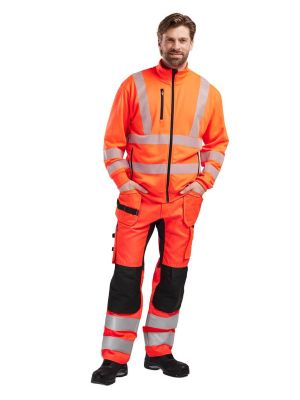 Blåkläder 3563 High Vis Work Sweater Full Zip