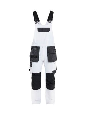 Blåkläder Bib Overall Painter 4-Way Stretch 262516421098 White Dark Grey 71workx front