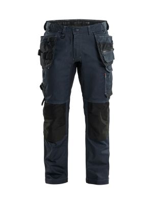 Blåkläder Work Trouser Stretch 175011418999 Navy Blue Black 71workx front Blåkläder Work Trouser Stretch 175011418999 Navy Blue Black 71workx front