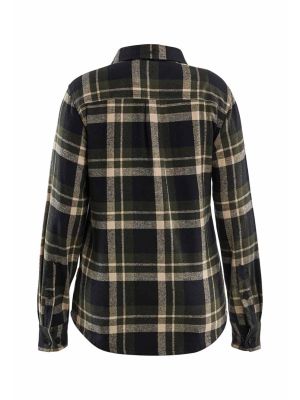 Blåkläder Work Shirt Flannel Women 3218 - Green Black