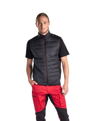 Blåkläder Work Vest Lined 3863 Black Red