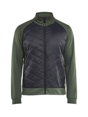 Blåkläder Work Vest Hybrid 341825334199 Autumn Green Black 71workx front Blåkläder Work Vest Hybrid 341825334199 Autumn Green Black 71workx front