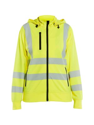 Blåkläder Work Vest With Detachable Hood Women 357425383300 High Vis Yellow front Blåkläder Work Vest With Detachable Hood Women 357425383300 High Vis Yellow front