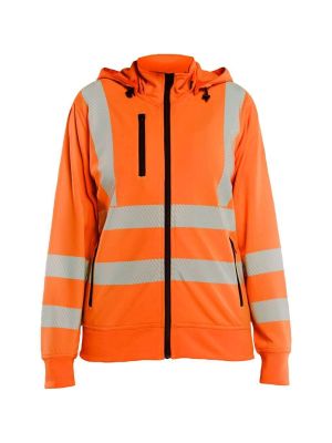Blåkläder Work Vest With Detachable Hood Women 357425385300 High Vis Orange front Blåkläder Work Vest With Detachable Hood Women 357425385300 High Vis Orange front