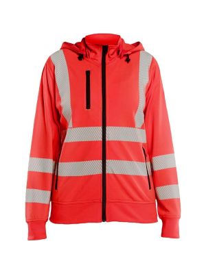 Blåkläder Work Vest With Detachable Hood Women 357425385500 High Vis Red front Blåkläder Work Vest With Detachable Hood Women 357425385500 High Vis Red front