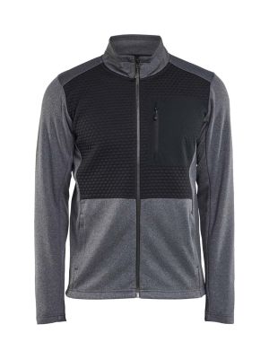 Blåkläder Work Vest With Zipper 354825339991 Black Mêlee 71workx front Blåkläder Work Vest With Zipper 354825339991 Black Mêlee 71workx front