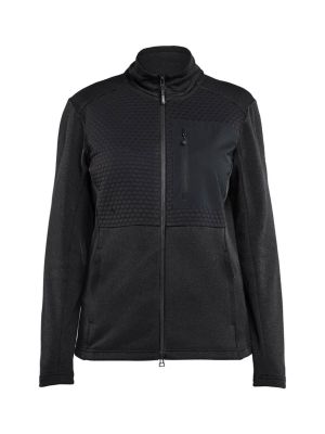 Blåkläder Work Vest With Zipper Women 354925269900 Black 71workx front Blåkläder Work Vest With Zipper Women 354925269900 Black 71workx front