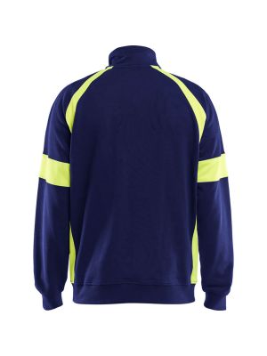Blåkläder Work Vest With Zip Visible 3567 - Blue Yellow