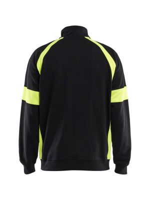 Blåkläder Work Vest With Zip Visible 3567 - Black Yellow