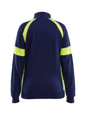 Blåkläder Work Vest With Zip Visible Women 3568 Blue Yellow