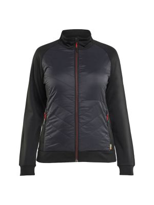 Blåkläder Work Vest Hybrid Women 341925269956 Black Red 71workx front Blåkläder Work Vest Hybrid Women 341925269956 Black Red 71workx front