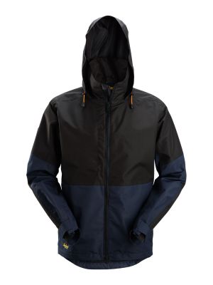 1304 Work Jacket Shell Waterproof -Snickers 71workx's Navy\Black - 9504 front
