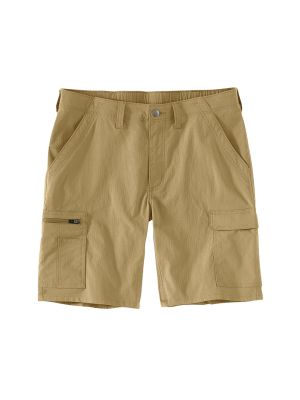 Carhartt 107330 Work Shorts Ripstop Cargo Sandstone A58 71workx Front