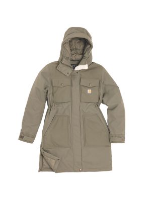 Carhartt 107724 Women Work Jacket Parka Wind Fighter DOV Dusty Olive 71workx Front