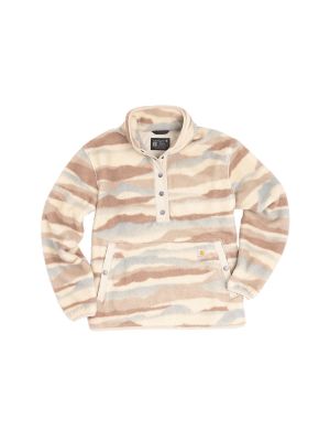 Carhartt 107727 Highland women work sweater pullover W51 Cobblestone Landscape Print 71workx Front