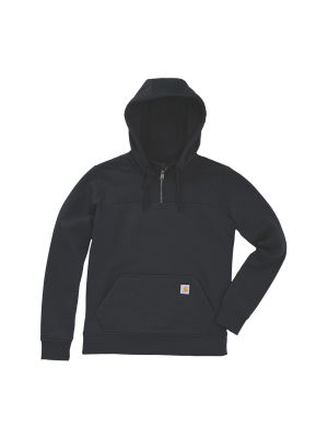 Carhartt 107753 Women Work Hoodie Rain Defender N04 Black 71workx Front Carhartt 107753 Women Work Hoodie Rain Defender N04 Black 71workx Front
