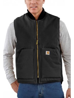 Carhartt V01 Rib Collar Vest Insulated Firm Duck 106676