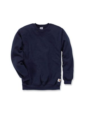 Carhartt Work Sweater Crewneck Midweight K124 71workx Navy 472 front