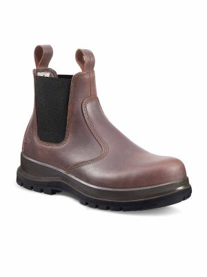 F702919 High Safety Shoe S3 Chelsea Carter Waterproof Carhartt 71workx Dark Brown 201 front F702919 High Safety Shoe S3 Chelsea Carter Waterproof Carhartt 71workx Dark Brown 201 front