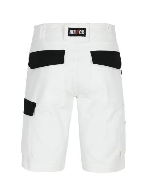 Herock Bargo Work Short Stretch Multipocket - White