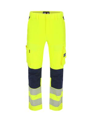Herock Hector Work Trouser High Vis 4-way Stretch 25MTR2404YENY 71workx Front Herock Hector Work Trouser High Vis 4-way Stretch 25MTR2404YENY 71workx Front