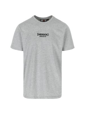Herock Khal Work T-shirt with Print 22MTS2402LHG 71workx Light Heather Grey front