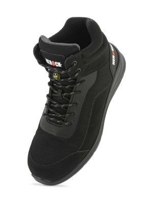 Herock Leno High Safety Shoes S1PS Lightweight - Black Grey