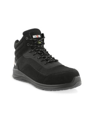 Herock Leno High Safety Shoes S1PS Lightweight 21MSS2401BKAN Black Anthracite 71workx side