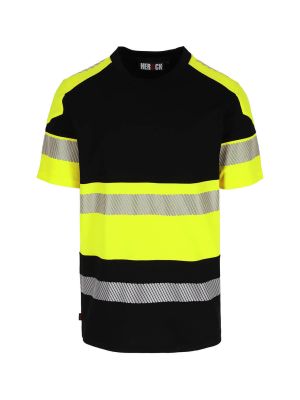 Herock Lumin Work T-shirt High Vis 25MTS2401 Black/Yellow 71workx Front Herock Lumin Work T-shirt High Vis 25MTS2401 Black/Yellow 71workx Front