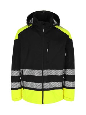 Herock Solar Work Jacket High Vis Softshell 25MJC2402BKYE 71workx Front