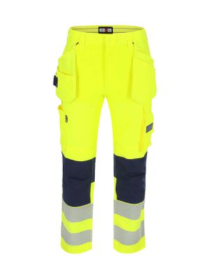 Herock Spector Work Trouser High Vis 4-way Stretch 25MTR2501YENY 71workx Front Herock Spector Work Trouser High Vis 4-way Stretch 25MTR2501YENY 71workx Front