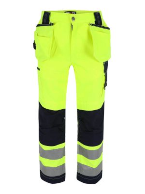 Herock Styx High Viz Trousers Marine YE_NY 71workx front