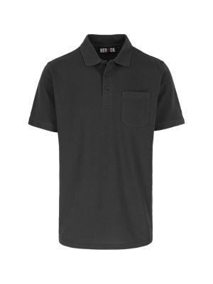 Herock Werk Polo Korte Mouw Leo 71workx Antraciet 21MPO0901AN front 