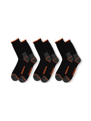 Herock Work Socks 3-Pack Ubin  71Workx Black 22USK2301BK group