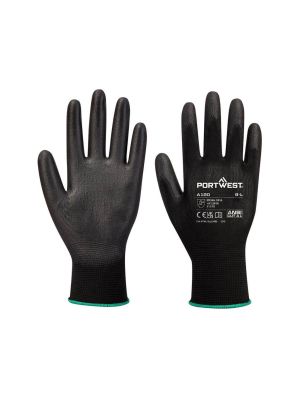 Portwest A120 Gloves PU Food Safe Black 71workx Both Sides