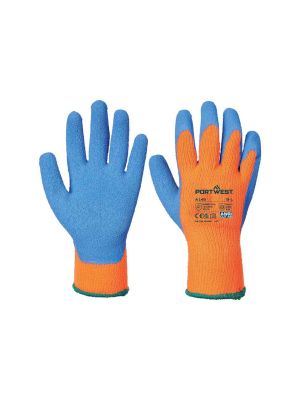 Portwest A145 Cold Grip Gloves Orange/Blue 71workx Both Sides